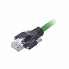 Cavo verde della toppa di Ethernet della vite di chiusura del cavo di toppa del PVC RJ45 1.5A Cat5e