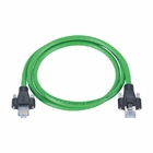 Cavo verde della toppa di Ethernet della vite di chiusura del cavo di toppa del PVC RJ45 1.5A Cat5e