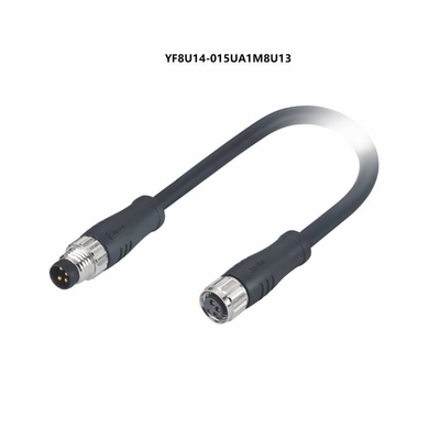 IP67 maschio del cavo del sensore dell'azionatore M8 al Pin 1.5M del fermaglio 4
