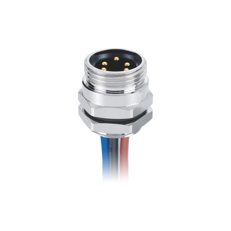 Fissaggio lato posteriore maschio 7/8 connettori mini cambio 5 pin A Code 0,2 m fili singoli