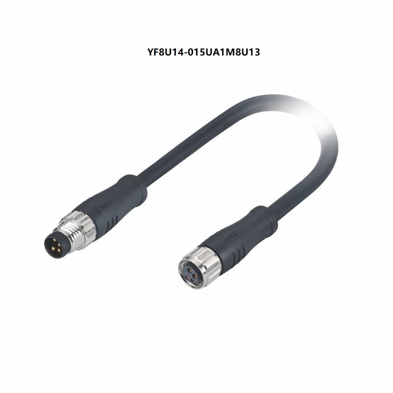 IP67 maschio del cavo del sensore dell'azionatore M8 al Pin 1.5M del fermaglio 4